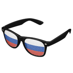 Lunettes De Fête Retro Drapeau de la Russie