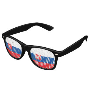 Lunettes De Fête Retro Drapeau de la Slovaquie