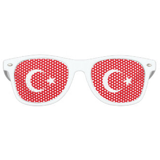 Lunettes De Fête Retro Drapeau de la Turquie