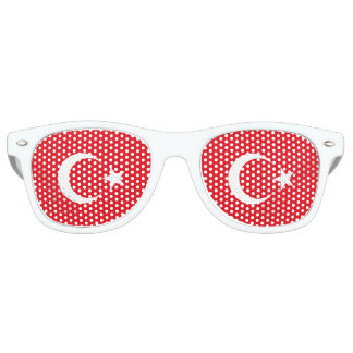 Lunettes De Fête Retro Drapeau de la Turquie