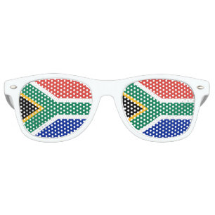 Lunettes De Fête Retro Drapeau de l'Afrique du Sud