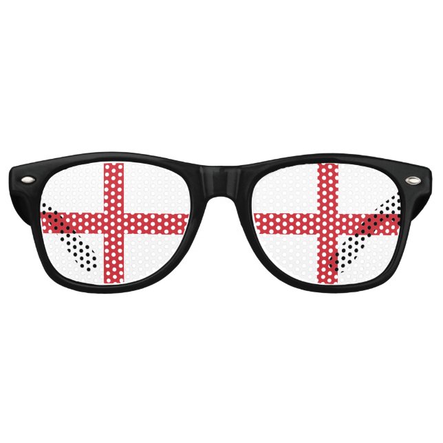 Lunettes De Fête Retro Drapeau de l'Angleterre (Devant)