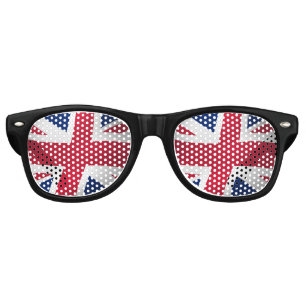 LUNETTES DE FÊTE RETRO DRAPEAU DE L'ANGLETERRE UNION JACK