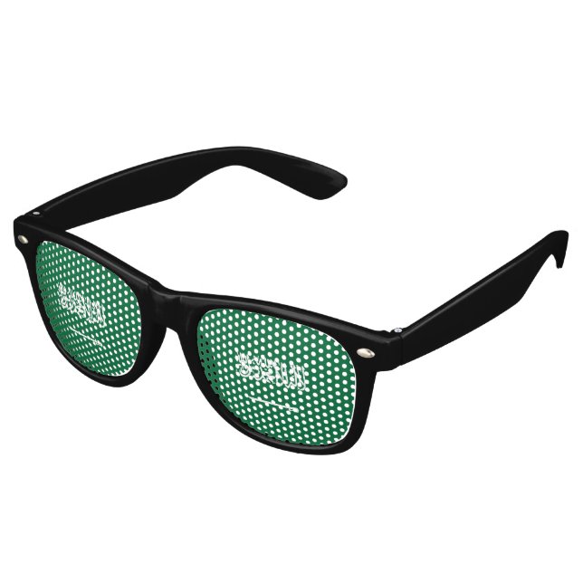 Lunettes De Fête Retro Drapeau de l'Arabie saoudite (Angulaire)