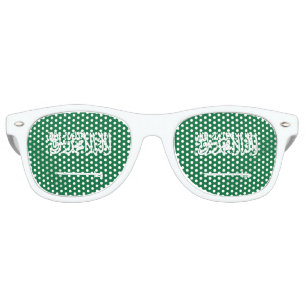 Lunettes De Fête Retro Drapeau de l'Arabie Saoudite