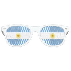 Lunettes De Fête Retro Drapeau de l'Argentine
