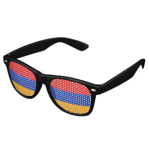 Lunettes De Fête Retro Drapeau de l'Arménie