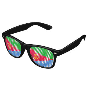 Lunettes De Fête Retro Drapeau de l'Érythrée