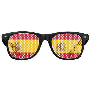 Lunettes De Fête Retro Drapeau de l'Espagne