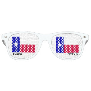 Lunettes De Fête Retro Drapeau de l'état du Texas