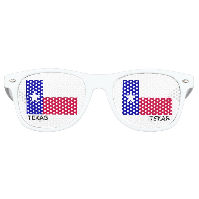 Lunettes De Fête Retro Drapeau de l'état du Texas (Devant)