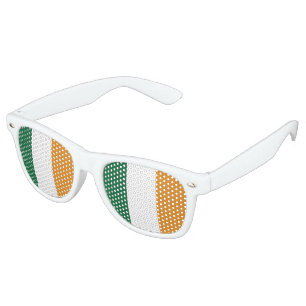 Lunettes De Fête Retro Drapeau de l'Irlande