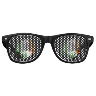 Lunettes De Fête Retro Drapeau de l'Irlande