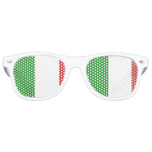 Lunettes De Fête Retro Drapeau de l'Italie