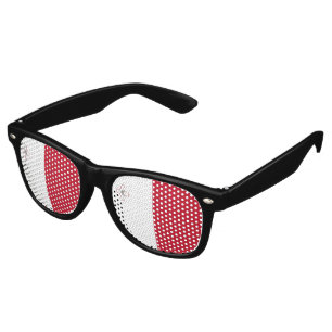 Lunettes De Fête Retro Drapeau de Malte