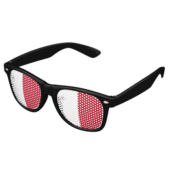Lunettes De Fête Retro Drapeau de Malte (Angulaire)