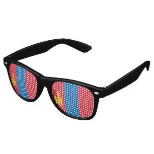 Lunettes De Fête Retro Drapeau de Mongolie