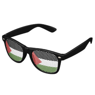 Lunettes De Fête Retro Drapeau de Palestine