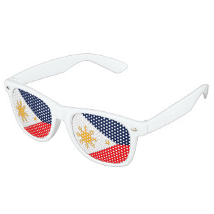 Lunettes De Fête Retro Drapeau de Philippines