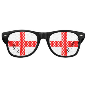 Lunettes De Fête Retro Drapeau de Saint-Georges d'Angleterre