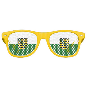 Lunettes De Fête Retro Drapeau de Saxe
