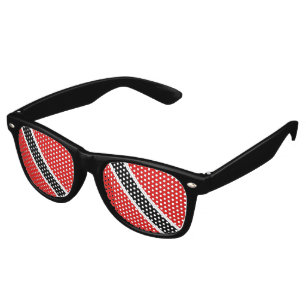 Lunettes De Fête Retro Drapeau de Trinité-et-Tobago