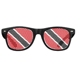 Lunettes De Fête Retro Drapeau de Trinité-et-Tobago