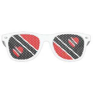Lunettes De Fête Retro Drapeau de Trinité-et-Tobago