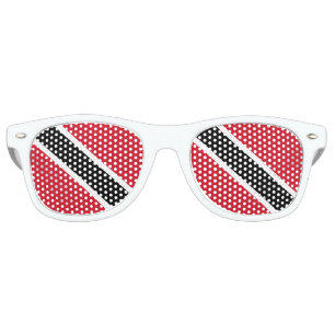 Lunettes De Fête Retro Drapeau de Trinité-et-Tobago
