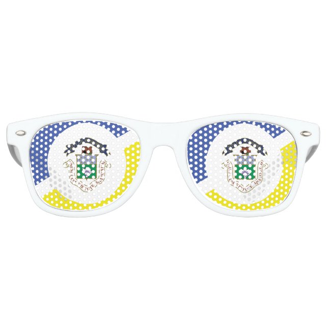 Lunettes De Fête Retro Drapeau de Winnipeg (Manitoba) (Devant)