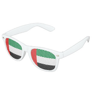 Lunettes De Fête Retro Drapeau des Émirats arabes unis
