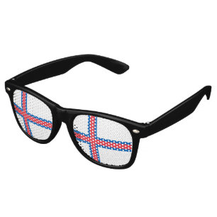 Lunettes De Fête Retro Drapeau des îles Féroé