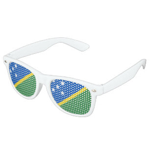 Lunettes De Fête Retro Drapeau des Îles Salomon