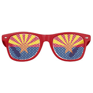 Lunettes De Fête Retro Drapeau d'État de l'Arizona