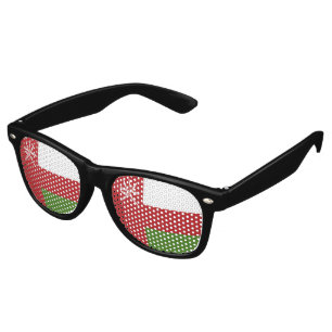 Lunettes De Fête Retro Drapeau d'Oman