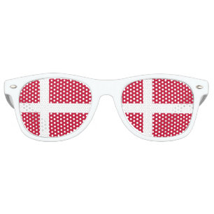 Lunettes De Fête Retro Drapeau du Danemark