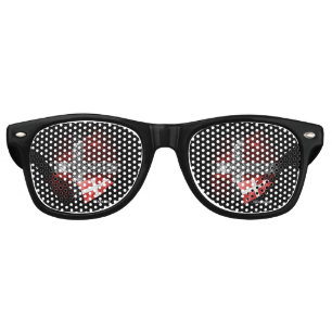 Lunettes De Fête Retro Drapeau du Danemark