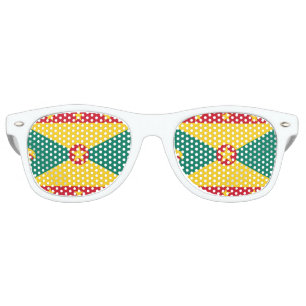 Lunettes De Fête Retro Drapeau du Grenada