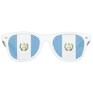 Lunettes De Fête Retro Drapeau du Guatemala