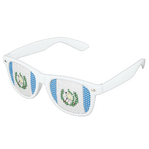 Lunettes De Fête Retro Drapeau du Guatemala