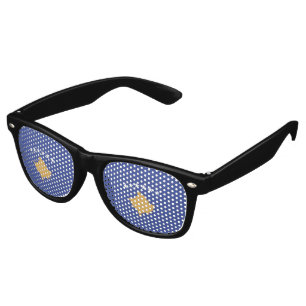 Lunettes De Fête Retro drapeau du Kosovo