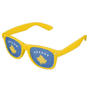 Lunettes De Fête Retro Drapeau du Kosovo