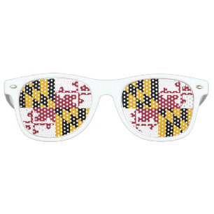 Lunettes De Fête Retro Drapeau du Maryland