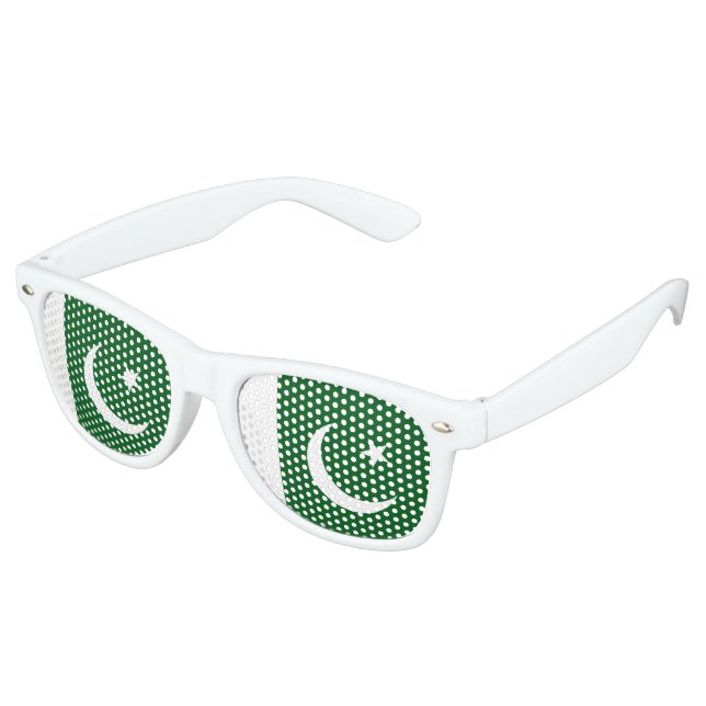 Lunettes De Fête Retro Drapeau du Pakistan (Angulaire)