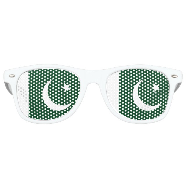 Lunettes De Fête Retro Drapeau du Pakistan (Devant)