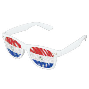 Lunettes De Fête Retro drapeau du Paraguay