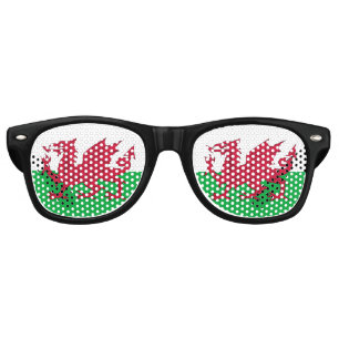 Lunettes De Fête Retro Drapeau du Pays de Galles