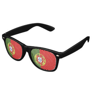 Lunettes De Fête Retro Drapeau du Portugal