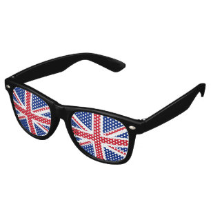 Lunettes De Fête Retro Drapeau du Royaume-Uni