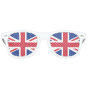 Lunettes De Fête Retro Drapeau du Royaume-Uni